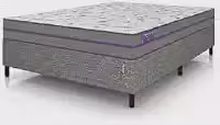 Cama Box com Colchão Casal D33 Ortovip 138x188x55 Smartz