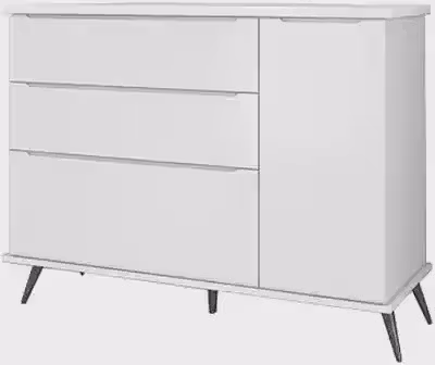 Cômoda Sapateira Alice 3 Gavetas para Quarto de Bebê Infantil - Phoenix Baby