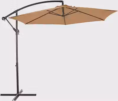 Ombrelone Lateral 3m Giratório 360° Jardim Piscina Ômega