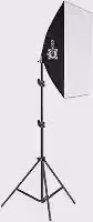 Kit Softbox Iluminação Contínua 50x70cm com Tripé de 2m | Soquete E27 Bivolt e Bolsa de transporte | Luz Suave para Estúdio, Fotografia, Vídeo, YouTube, Lives e Gravações Profissionais