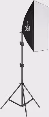 Kit Softbox Iluminação Contínua 50x70cm com Tripé de 2m | Soquete E27 Bivolt e Bolsa de transporte | Luz Suave para Estúdio, Fotografia, Vídeo, YouTube, Lives e Gravações Profissionais