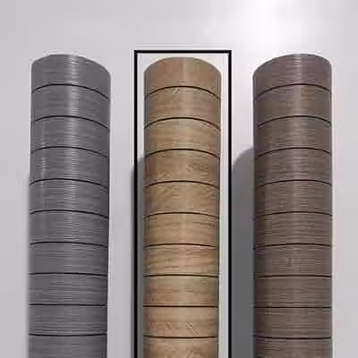 Painel Ripado Autoadesivo 3D 3m x 60cm para Parede Revestimento Amadeirado(Canela,1 rolo - 3m x 60cm)