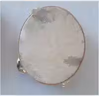 PANDEIRO DE COURO 8 POLEGADAS