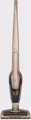 Aspirador de Pó vertical bateria ergorapido 2 em 1 Electrolux 45 min Luz LED pedal limpeza facil escova rotativa bocal extra pelos animais luz frontal LED capacidade 460Ml ERG26 Bivolt Dourado