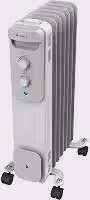 Aquecedor a Óleo Cadence, 1500W, 15m², Branco e Preto, 220V, AQC260