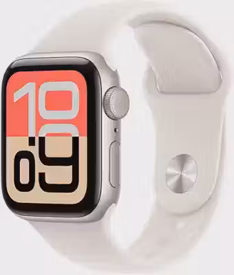 Apple Watch SE 3 GPS, Caixa em alumínio luz das estrelas de 40 mm com Bracelete desportiva luz das estrelas - P/M