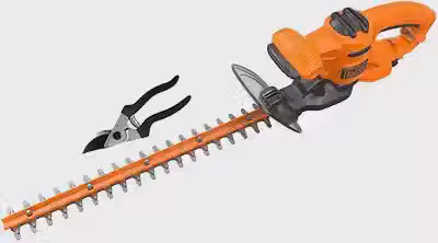 BLACK+DECKER Aparador de Grama, Cerca Viva, com Tesoura de Poda, Alta Potência de Corte e Precisão, Modelo BEHT201K,110V