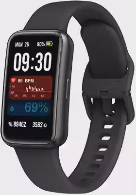 Smartband Inteligente Prova D'Água Smartwatch Relógio FB057 para Homens e Mulheres, Preto