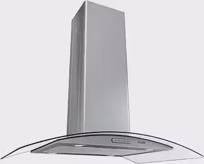 Coifa Ilha Nardelli Civc Vidro Curvo Inox 220v
