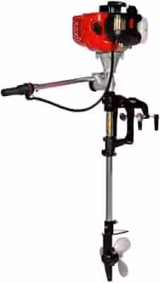 Motor de Popa Toyama 2t 60,2cc Rabeta curta 360 graus Tanque Embutido sem Marcha Tm3.0tsb