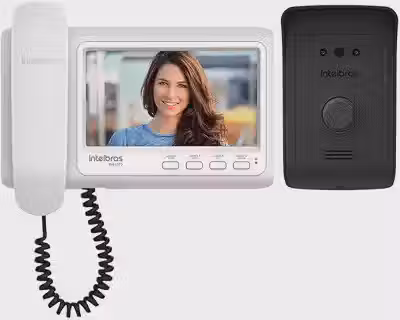 Vídeo Porteiro Residencial IVR 1070 HS Branco e Preto Intelbras