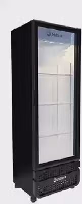 Expositor Vertical Imbera 485 Litros Inverter Porta de Vidro Preto VRS16 - Bivolt
