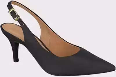 Scarpin Feminino Slingback Pelica Branco Off Vizzano 1185.700