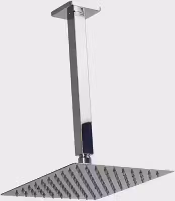Ducha Teto Quadrada Slim 20x20 Inox 304 Cromado Chuveiro Articulável