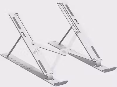Suporte de Mesa Portátil para Notebook/Laptop de 10' a 17,3', 10 Níveis de Regulagem, Dobrável, Inclui Bolsa de Transporte, Branco, NTB8520W, ELG