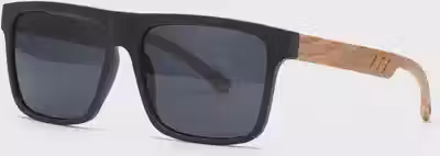 Óculos de Sol Masculino Quadrado Estilo Madeira Bambu Bamboo UV400 - Conforto Leve
