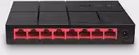 Mercusys MS108G Switch Gigabit de Mesa com 8 Portas 10/100/1000 Mbps, conectar e usar, eficiência energética, transferência estável e operação silenciosa