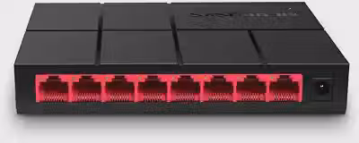 Mercusys MS108G Switch Gigabit de Mesa com 8 Portas 10/100/1000 Mbps, conectar e usar, eficiência energética, transferência estável e operação silenciosa