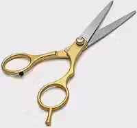 Tesoura de Corte de Cabelo Profissional 6 Polegadas Aço Inoxidável Para Barbearia e Uso Doméstico Cabelereiro e Barbeiro (Ouro)
