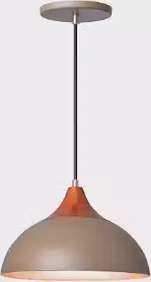 Lustre Luminária Pendente Panama 27cm Para Bancada Cozinha Mesa Balcão (Fendi)