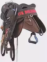 Sela De Cabeça Marrom Australiana Arreada Completa Com Bordado Mangalarga + Acessórios