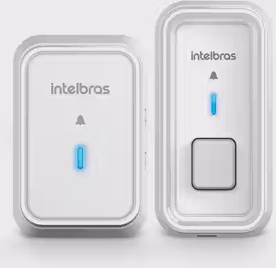 Campainha Sem Fio sem Bateria CIB 101S Branca Intelbras