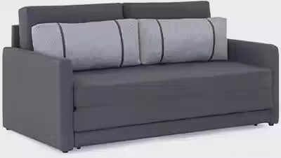 Sofá-cama 2 Lugares Casal Herval Aurora, Linho Grafite Fechado, 146 cm