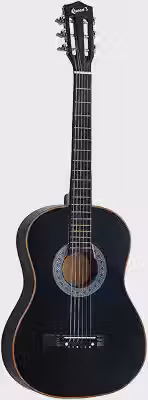 Violão Queen’s Acústico Clássico de 6 Cordas de Nylon em Madeira Natural Preto