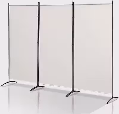 Biombo 3 Folhas, 260x180 cm, Divisoria de Ambiente de Sala, Telas Dobráveis de Privacidade, Painel Divisor de Quarto Portátil, Divisórias Independentes e Divisórias de Tecido para Separação de Quarto
