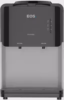 Bebedouro de Mesa para Garrafão EOS Mineralle Compacto com Compressor Preto EBC03P 110V