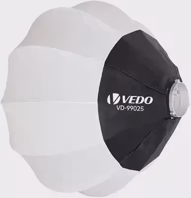 Softbox de 26 polegadas/65 centímetros, com difusão de luz de 360° e montagem rápida, equipada com conexão Bowens, ideal para filmagens, produção de vlogs e entrevistas