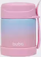 Buba Pote Termico C/Colher Degrade Rosa