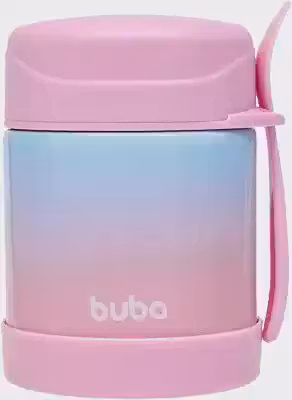 Buba Pote Termico C/Colher Degrade Rosa