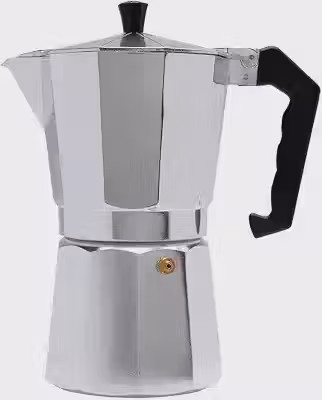 Mimo Style Cafeteira Italiana Moka de Aluminio Com Alça Café Expresso Para 9 Cafézinhos, Capacidade 450 ml, Feita de Materiais Leves e de Alta Qualidade Ideal Para sua Cozinha, Express Coffee