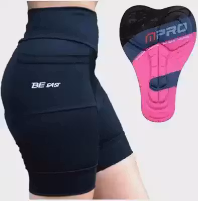 Bermuda Ciclista Feminina Short Ciclismo Forro de Gel Bolso