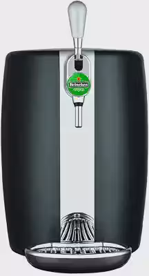 Chopeira Elétrica KRUPS Beertender 5L B101, Acabamento em Inox, Compatível com Barril Heineken, Preta, 220V