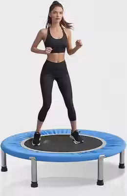 Trampolim Jump Profissional 1 Metro com Capa Saia - Estrutura Reforçada Suporta 200kg - Ideal para Academia em Casa, Fitness e Reabilitação