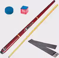 Taco Sinuca Snooker Bilhar Profissional Sola Couro + Brindes