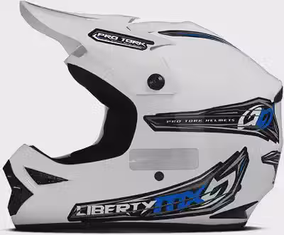 Capacete Motocross Pro Tork Liberty Mx Pro Tam. 60 Branco