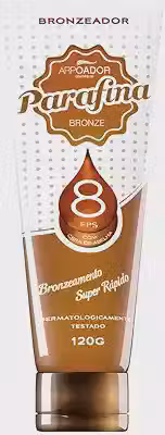 Parafina Bronze Bronzeador Solar Cera De Abelha Fps8 Bege 120 G