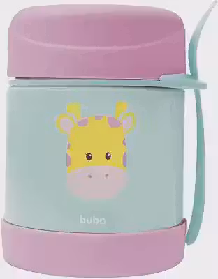 BUBA Pote Termico Animal Fun - Girafa, Colorido