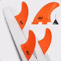 Jogo de Quilhas Surf Triquilha Encaixe FCS 2 (II) Grande (L/G7) - Modelo SW2 Soul Fins Composite para Surfistas +75kg (Sistema Click)