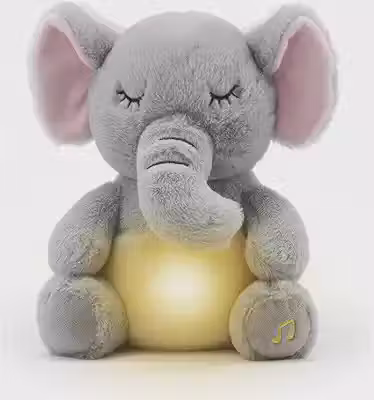 Pelúcia Elefante Respira E Acalma 4 Funções Antistress