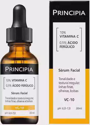 Principia Sérum Vitamina C 10% + Ácido Ferúlico Principia Skincare VC-10 - Antioxidante com 30ml
