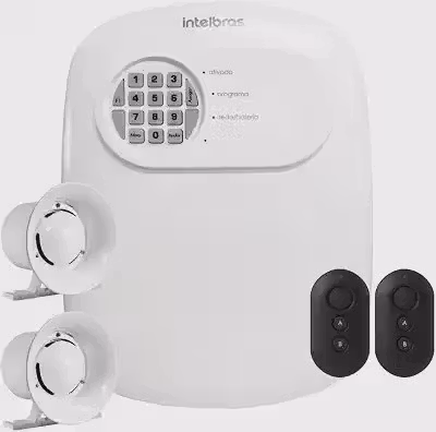 Kit Central de Alarme Anm 24 Net 2 Controles Intelbras + Sirenes