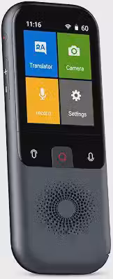 Tradutor Portátil de Idiomas em Tempo Real com IA | 138 Idiomas Online e 16 Offline | Tradução por Voz, Foto e Câmera | Tela Touch 2,4', Wi-Fi, Bluetooth e 32GB