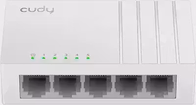 Cudy Gs105U 5 Portas Gigabit Ethernet Switch Com Usb-C Power Jack Desktop Ethernet Splitter Caixa De Plástico Não Blindado Switch Plug & Play Fanless Não Gerenciável