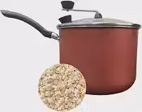 Panela Pipoqueira Antiaderente 4,3 Litros Tampa de Vidro Alumínio 20 cm Vermelho Cereja