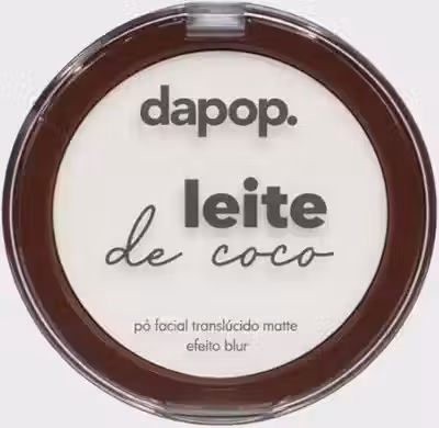Pó Facial Translúcido Matte Dapop Leite de Coco: Acabamento Natural e Controle de Oleosidade Duradouro para Sua Maquiagem