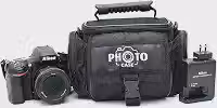 Bolsa Camera Fotografica Polo Culture Compatível com Canon Nikon Sony Fuji e Acessórios Envio Já